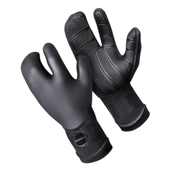 O'Neill Psycho Tech 5mm Lobster Gloves-Black