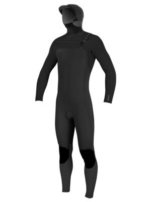 O'Neill Hyperfreak 4/3+ Hooded Wetsuit-Blk/Blk