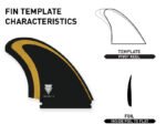 Firewire Tomo Max Keel  Twin Fin Set-Black-Large