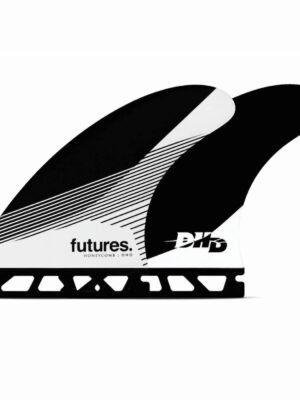 Futures DHD Honeycomb Tri Fin Set-Black/White-Medium