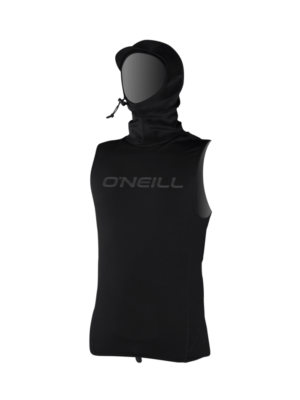 O'Neill Thermo-X Vest W/Neo Hooded Top-Black